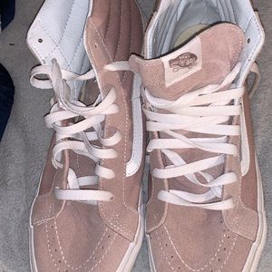 Pink high top vans